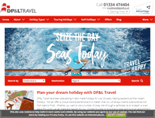 Tablet Screenshot of dpandltravel.co.uk